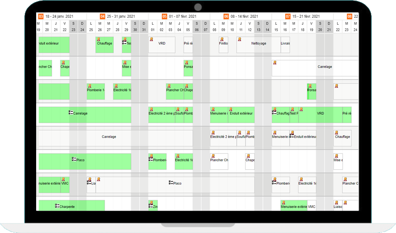 Logiciel Planning Chantier