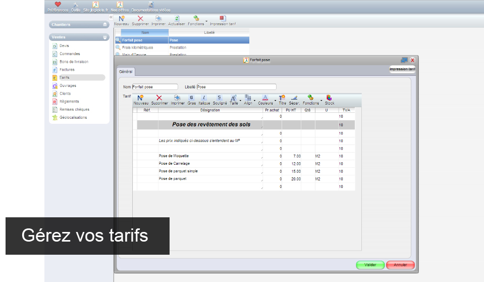 Logiciel de facturation NF