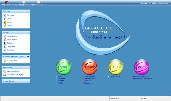 ecran pack web windows